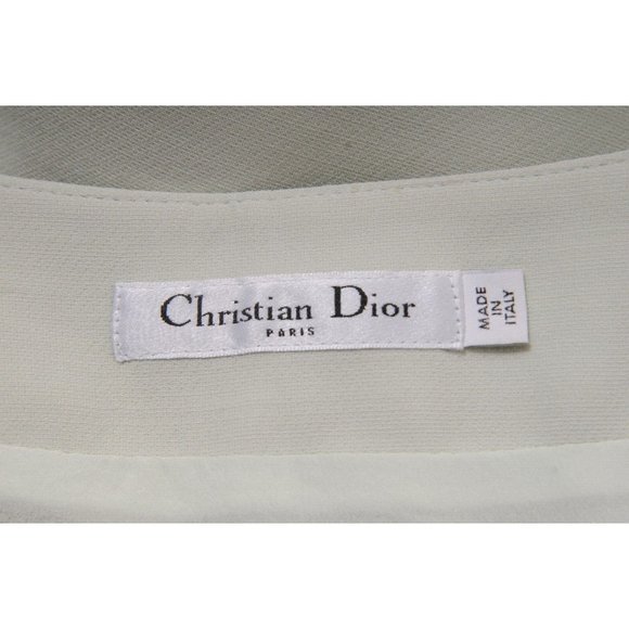 Christian Dior Womens Mini Skirt Size FR 38 US 6 Mint Green Wool Silk Blend - Picture 10 of 12